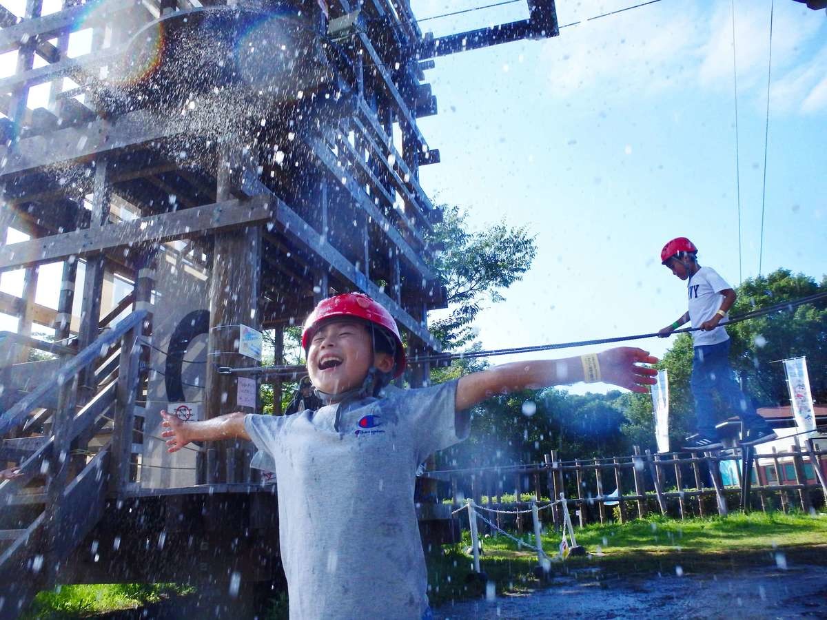 夏休みおすすめアスレチック 21年夏 兵庫県淡路島公園アニメパークで水遊び ヨムーノ