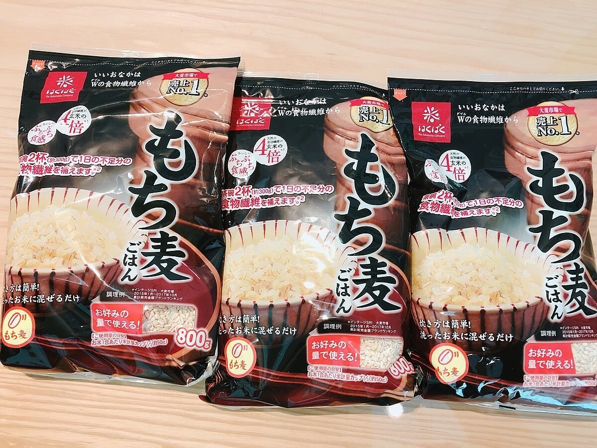 72%OFF!】 コストコ Costco♡限定価格♡もち麦 はくばく 1袋800ｇ 80g