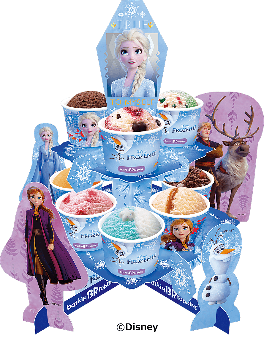 大ヒット映画 アナと雪の女王 待望の2作目を31アイスクリームが表現 ヨムーノ