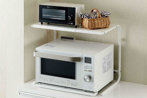 狭いキッチンがスッキリ 効率アップ レンジ周り専用 収納グッズ５選 ヨムーノ
