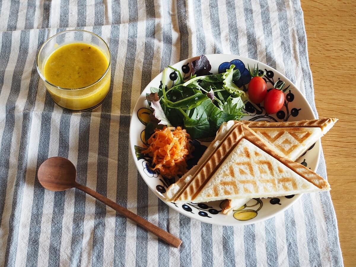 歓喜】子どもがパンのミミまで美味しそうに食べた♡『ホットサンド