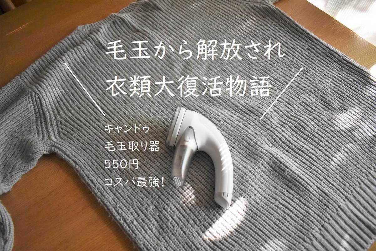 量販店に激震 キャンドゥ かんたん毛玉取り器 が 550円のハイレベル家電 使うだけでコスパ最強 救世主 くふうlive