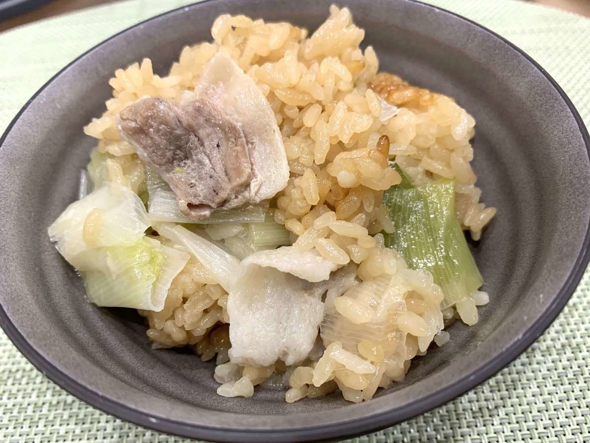 ネギの炊き込みご飯