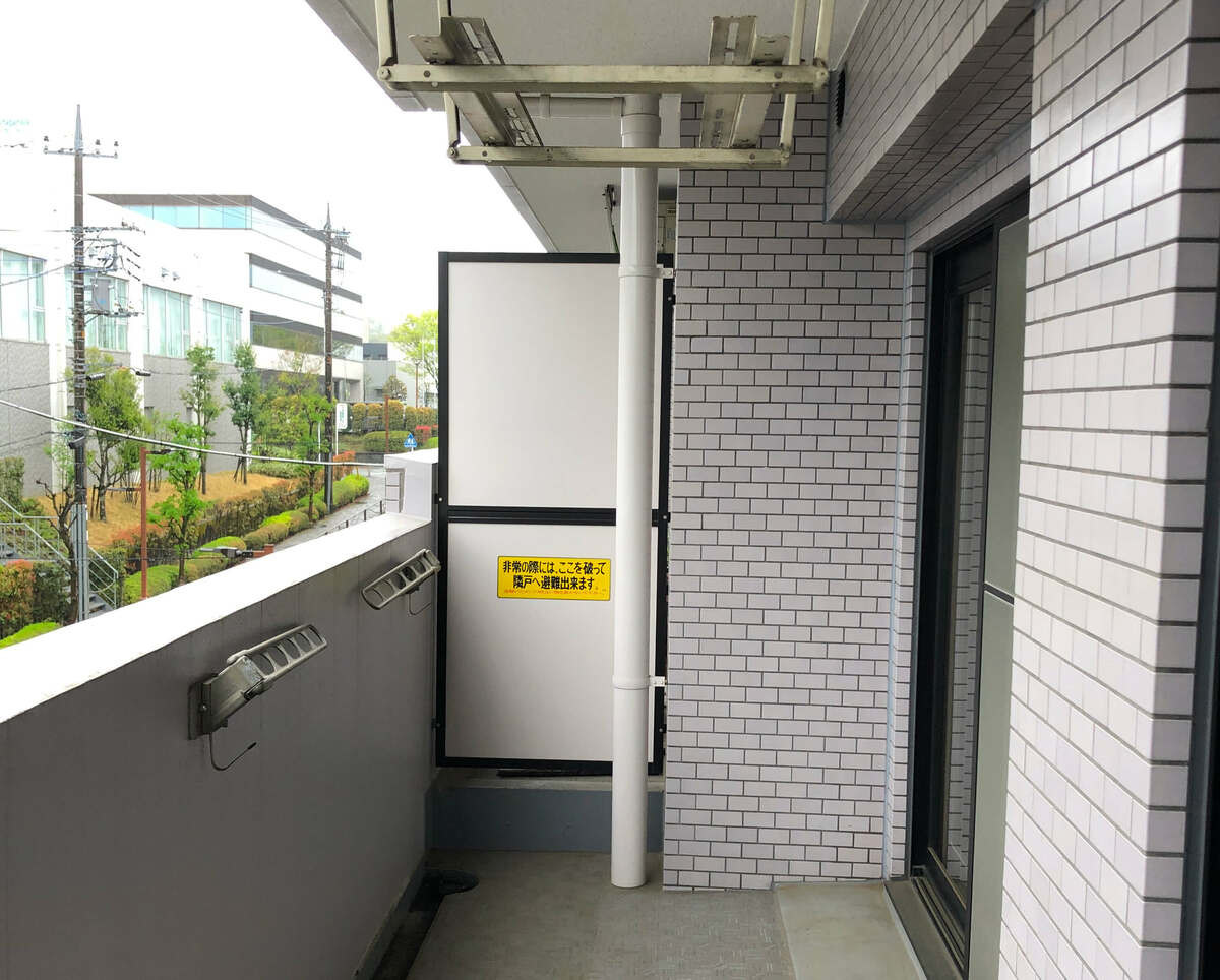 黒川マンションベランダ