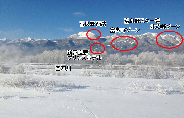 富良野のスキー場は、雪質も景観も一級品！