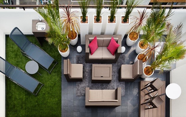 高品質なラグジュアリーテラスをご家庭の屋上に 屋上庭園 青空リビング Colors を販売 桧家ホールディングス ヨムーノ