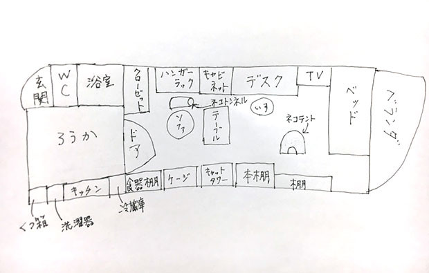 猫の快適さを優先して暮らす部屋 人間はお猫様のしもべ ヨムーノ