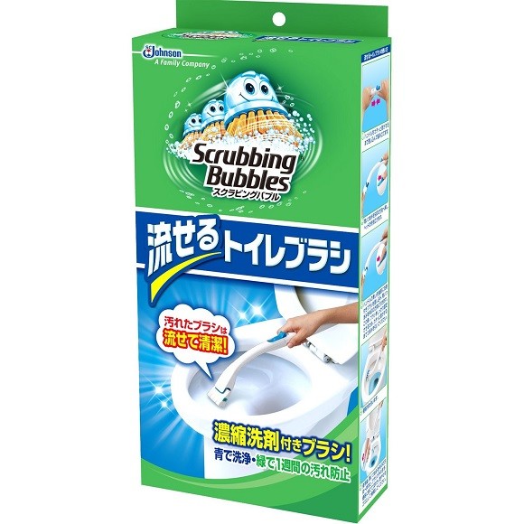 スクラビングバブル トイレ洗剤 流せるトイレブラシ