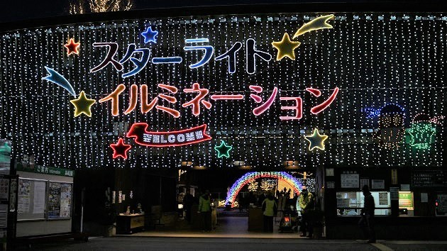 埼玉県森林公園のスターライトイルミネーションは1月8日迄